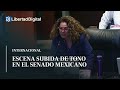 Escena subida de tono en el Senado mexicano: 