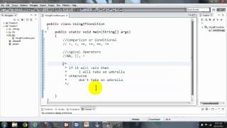 Java Tutorial - Using If Condition Part 1