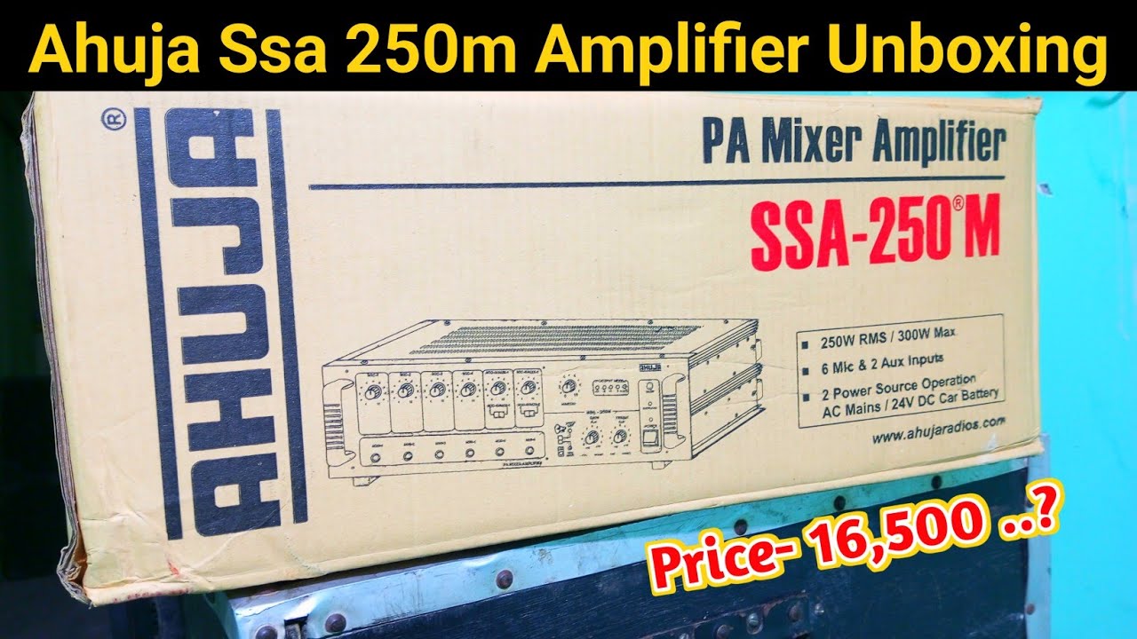 Ahuja Ssa 250m Amplifier Unboxing,Review & Sound Testing | Ahuja 250 ...