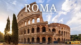 Roma, Tour 4k, Coliseo, Fontana di Trevi, Ciudad del Vaticano, Panteon, Año Nuevo 🇮🇹