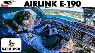 Airlink Embraer 190 Cockpit on Port Elizabeth to Johannesburg route