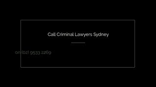 Best Criminal Lawyer Sydney to Defend You - Best Criminal Lawyer Sydney