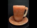 red quartz tea cup and set crystal cup morning