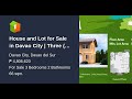 House and Lot for Sale in Davao City | Three (3) Bedrooms |Pre-selling