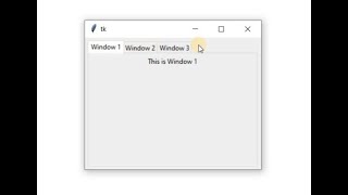 Tkinter ttk Notebook - Creating and Managing Multiple Tabs