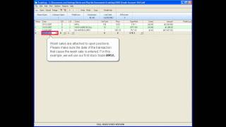 TradeLog: Manually Entering Wash Sale Defferals