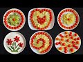 Top 6 Salad Decoration Ideas / Super Salad Decoration /Salad curving & cutting Tricks /Vegetable Art