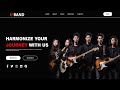 Create Music Band Portfolio Website Using HTML & CSS | Fast Code