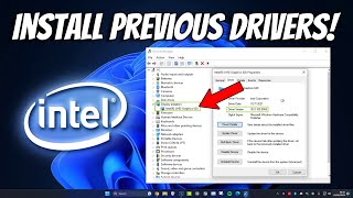 Install Previous Intel Drivers \u0026 Downgrade to Older Intel Driver Version | How To