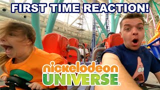 Riding Sandys Blasting Bronco! Crazy Fast Launch Coaster at Nickelodeon Universe American Dream Mall