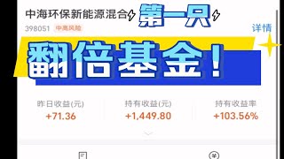 第一只翻倍基金产生！今年收益率15.91%。简单谈谈新手持有多少只基金比较合适。