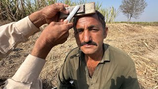 ASMR Fast & Relaxing Shaving With Barber Old