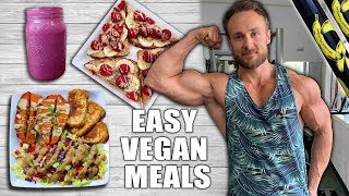 What I Eat For Lean Vegan Muscle | HEALTHY & DELICIOUS MEALS + RECIPES