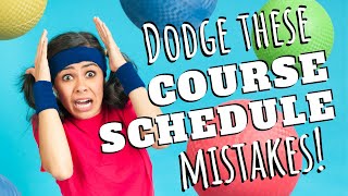 ⚠️WATCH THIS before you finalize next semester's course schedule! 🎓 | College class schedule tips
