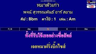 หมาตัวเก่า - พจน์ สุวรรณพันธ์ อาร์ สยาม ( MIDI คาราโอเกะ คอร์ดง่ายๆ )  คีย์ Bbm  Capo : 1  เล่น Am