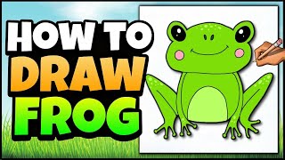 How to Draw a Frog | Spring Art for Kids