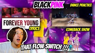 South African Reacts To BLACKPINK - Forever Young Color Coded Lyrics + Dance Practice + Live