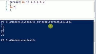 Powershell : ForEach Loop