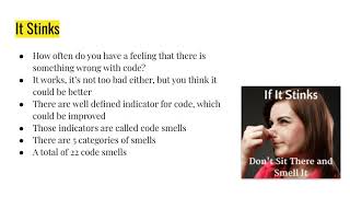 Clean Code Lesson 7: Code Smells P1