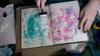 10 Basic Background Techniques for Art Journaling
