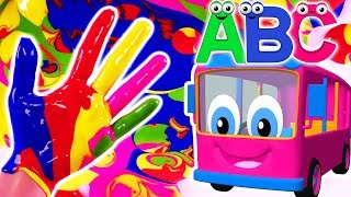 Learn Colors with Body Paint Finger Family Nursery Rhymes & ABC Kids Songs + More for Children