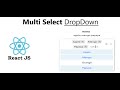 MultiSelect DropDown in React