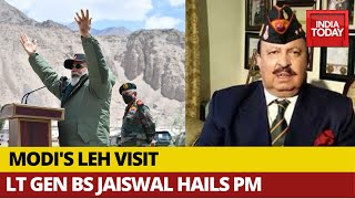 'Landmark Visit': Former Northern Army Commander Lt Gen BS Jaiswal hails PM Modi's Leh Visit