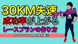 【保存版】30KM失速しがちランナー必見！成功率上がるレースプランの作り方 名古屋ウィメンズマラソン直前！～マラソン大会攻略の教科書～ #30KM