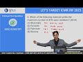 biochemistry icmr jrf life science 2023 pyqs mpqs series ifas l1