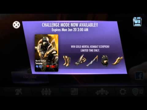 Injustice: Gods Among Us NEWS - Scorpion Challenge on Now! Injustice: Gods Among Us NEWS - Scorpion Challenge on Now!