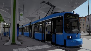 TramSim Munich - Gameplay - Line 23