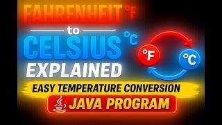 Fahrenheit to Celsius Explained | Formula + Java Program | Easy Temperature Conversion