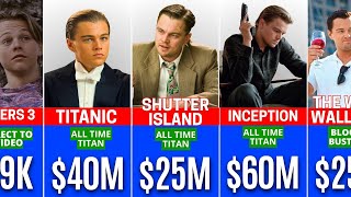Leonardo Dicaprio Paychecks For Every Movie He Ever Made💰🤑 || The Fame Match