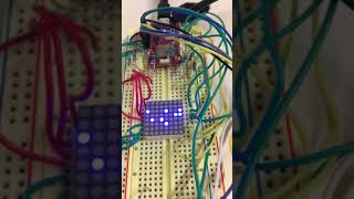 LED Matrix Clock using Binary