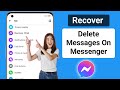 New! How To Recover Deleted Messages On Messenger (2024 Update) | Recover Deleted Facebook Messages