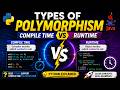 Types of Polymorphism in Python Explained | Compile Time vs Runtime Polymorphism