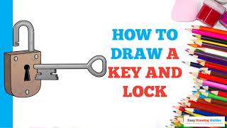 How to Draw a Key and Lock in a Few Easy Steps: Drawing Tutorial for Beginner Artists