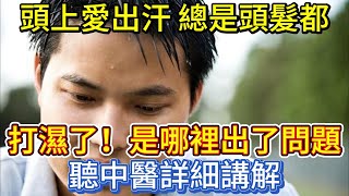 頭上愛出汗，總是頭髮都打濕了，是哪裡出了問題？聽中醫詳細講解