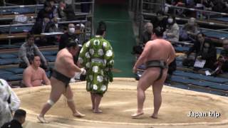 【引っ掛け】駿馬 vs 玄界鵬 2017大相撲 大阪春場所 4日目 SUMO Shunba vs Genkaiho 2017 Osaka