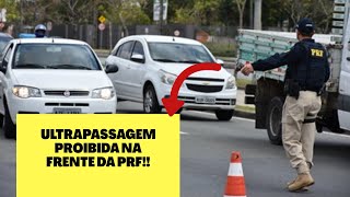 ULTRAPASSAGEM EM LOCAL PROÍBIDO, A AUTUAÇÃO É CERTA.