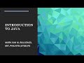Computer Programming 1: Introduction to Java