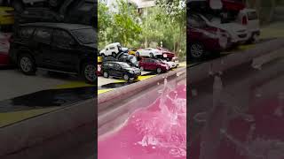 Cars Fall In The Water Welly Cars🍑🍒🛻🛞🍑