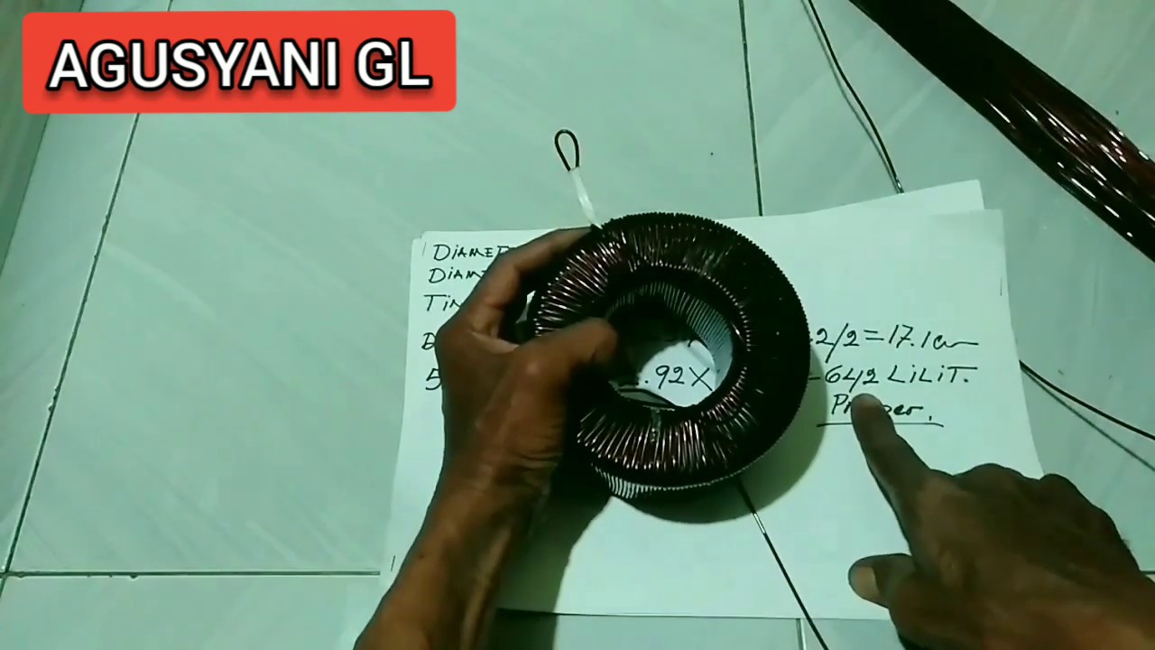 Cara Menggulung Trafo Toroid 20amper Ct Youtube