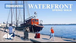 Toronto Waterfront Spring Walk2021 | Music Garden Lakeshore HTO Park | Virtual Travel Walking Tour