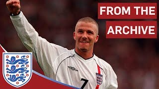 David Beckham's free kick against Greece