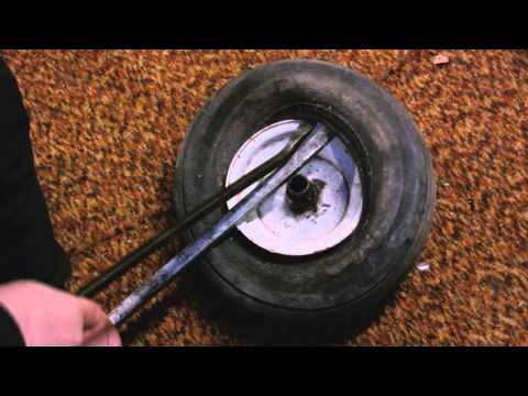How To Dismount And Mount lawn Mower Tire With Hand Tools How To Dismount And Mount lawn Mower Tire With Hand Tools