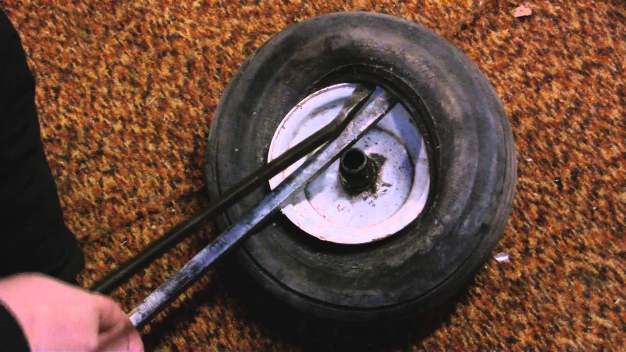 How To Mount Lawn Mower Tire Full Tutorial