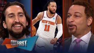 FIRST THING FIRST | Nick Wright reacts to Jalen Brunson drops 29-pts as Knicks l