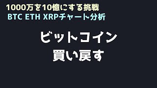 下がってくれたので再度ロングする｜ビットコイン、イーサリアム、リップルの値動きを解説