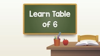 Easy Way To Learn Multiplication Tables - Maths Tables - Table of 6